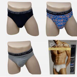 Calvin Klein Men's Hip-Brief Cotton Stretch 3-Pack‎ Sz XL NP24200-020
